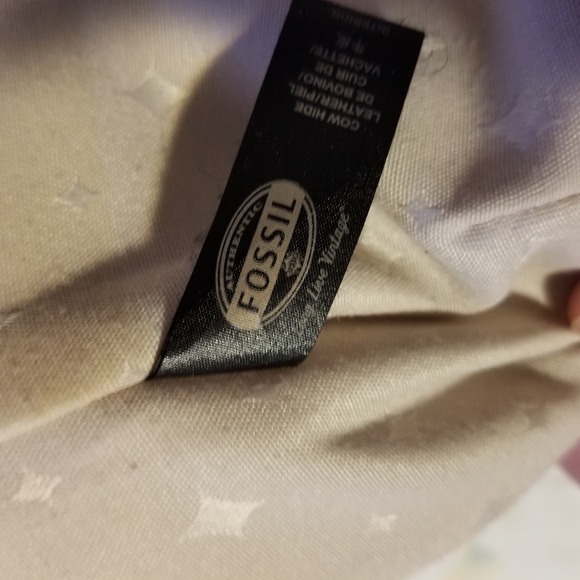 Fossil cream genuine leather purse - Picture 8 of 10